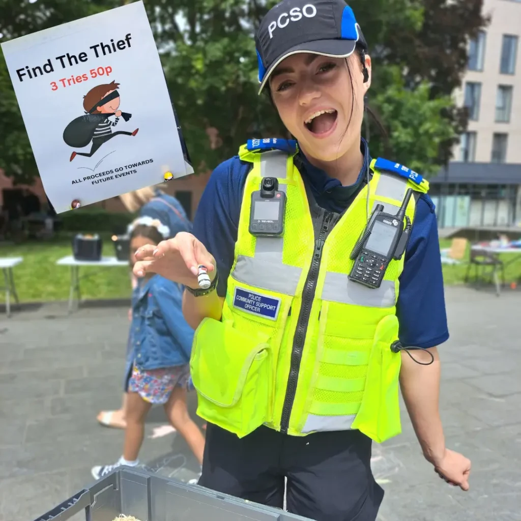 police playing find the thief game